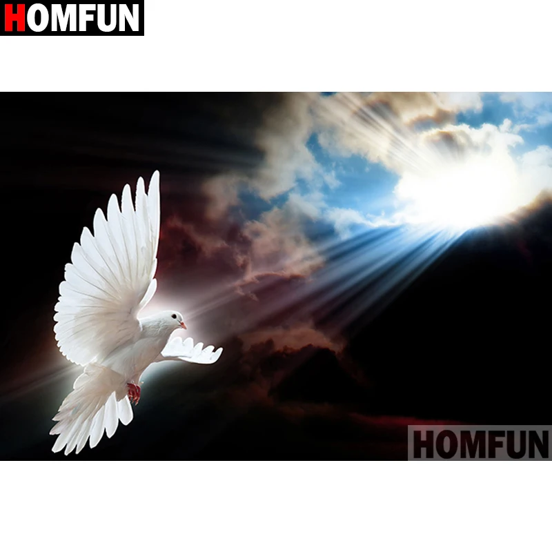 Алмазная 5d-вышивка HOMFUN голубяное небо картина с полными квадратными/круглыми