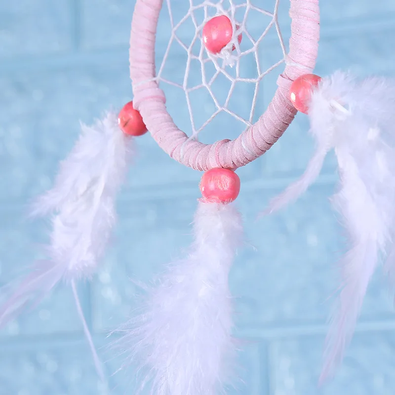 Car Pendant Ornaments Hanging Handmade Dream Catcher Fan Plush Rearview Mirror Decoration Gift Auto Interior Accessories | Автомобили и