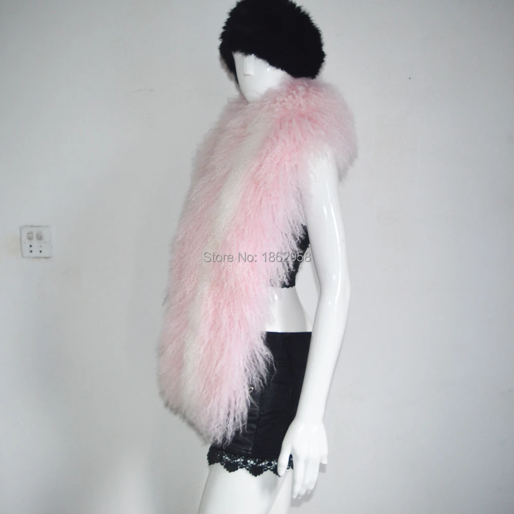 SJ663 150cm*16CM New Arrival Lots of Colors Combined China Free Shipping Mongolia Sheep Fur Boa Scarf Finland |