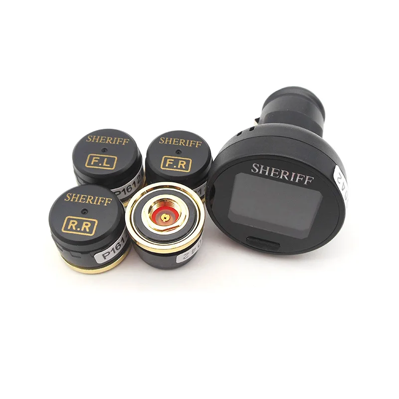 TPMS система контроля давления в шинах с 4 внешними датчиками зарядка USB для