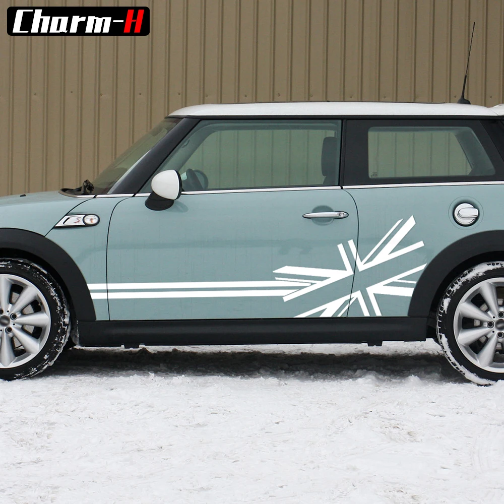 2 шт. Флаг Союза Джек боковые полосы дверные наклейки для BMW MINI Cooper S Countryman R60 F60 F55 F56