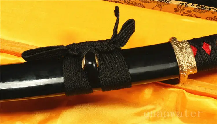 21' Дамасская сложенная стальная ГЛИНА ЗАКАЛЕННОЕ EUNOKUBI-ZUKUR японский короткий самурайский меч Танто