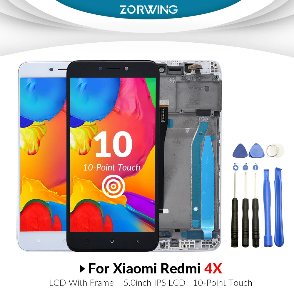 

AAA 5.0" LCD For Xiaomi Redmi 4X Display Touch Screen Digitizer Replacement Full Assembly Display For Redmi 4X Pro LCD 1280X720