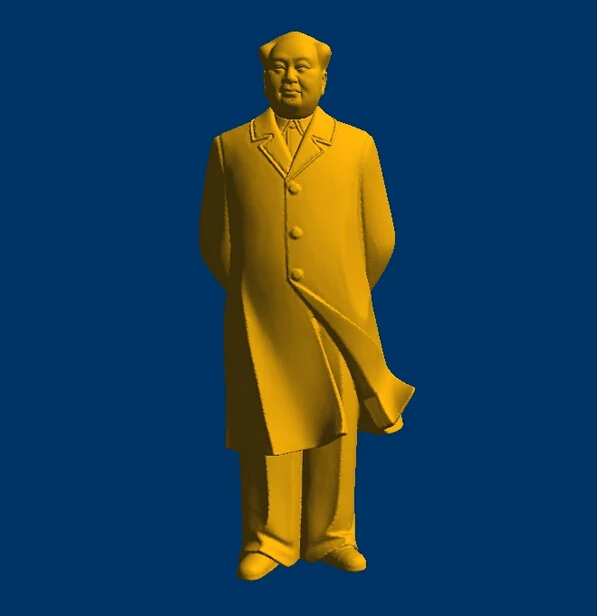 

ЧПУ 3D модель формат STL компьютерная резьба рельефный председатель Мао -- 2
