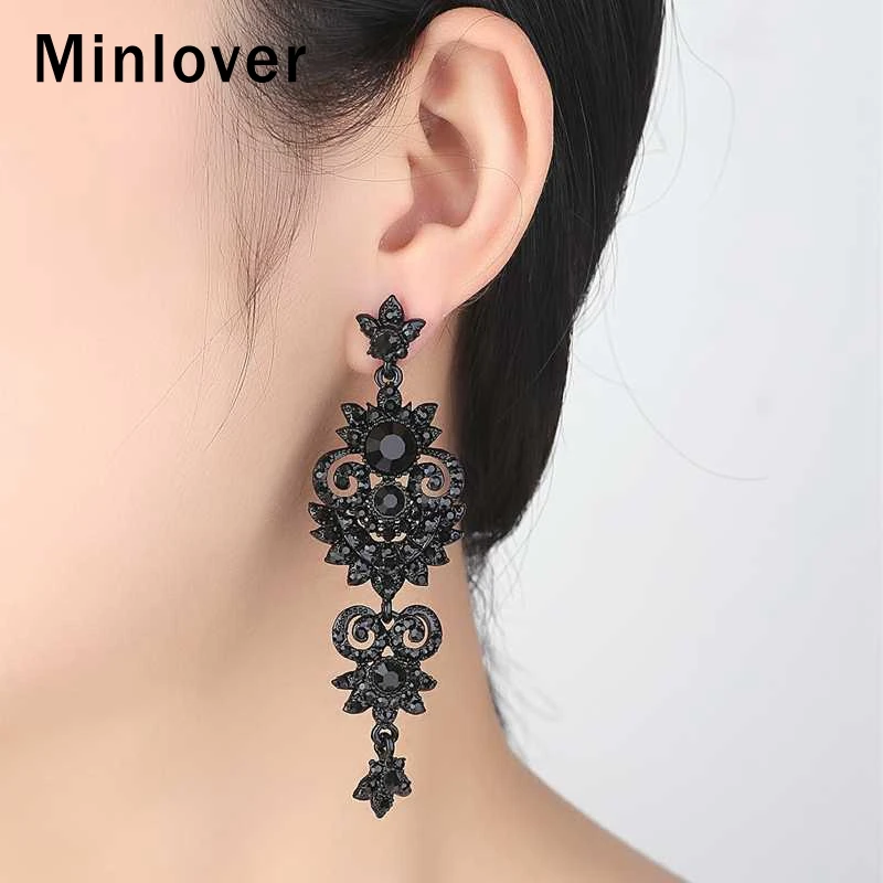 Mecresh под Винтаж европейские бренды МСТ Стиль Черный Люстра Стразы класса люкс с