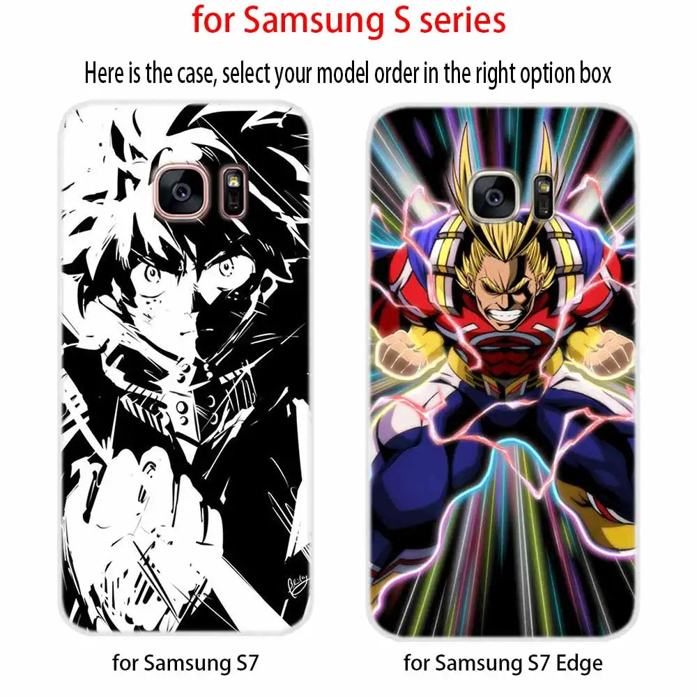 My Hero Academia Anime Soft Cover For Samsung Galaxy S7 Edge S8 S9 S10 S11 S20 S21 Plus Lite E Ultra Case | Мобильные телефоны и