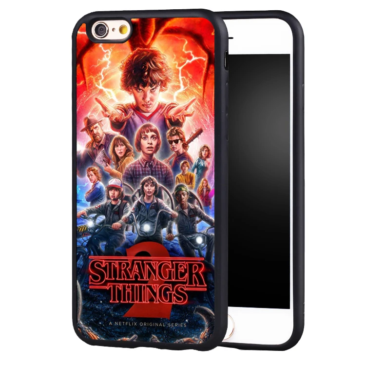 Странные Вещи телесериал мягкой защиты края задняя крышка для iPhone X 8 5 5S SE 6 S 7 Plus |