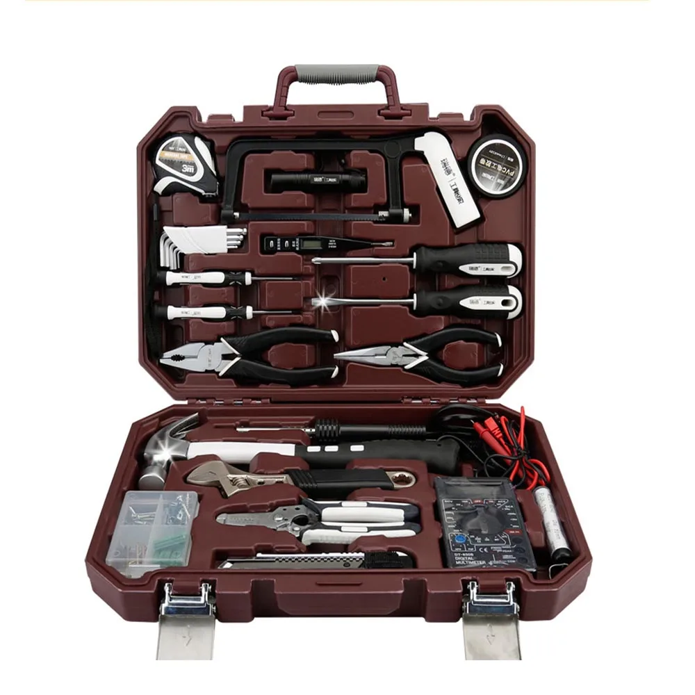 ZHGJ2018-001F Набор инструментов для домашнего велосипеда, набор инструментов для ремонта автомобиля, комбинированные динамометрические отвёртки, трещотка, гнездо, гаечный ключ, набор инструментов - Цвет: ZHGJ2018-001F