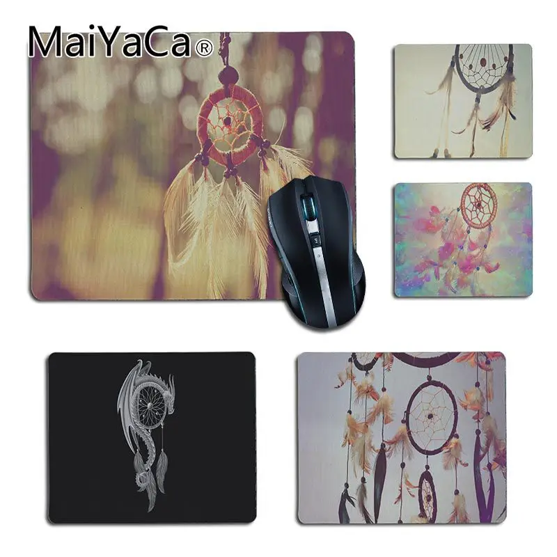 

MaiYaCa High Quality Dream Catcher Feather Pattern small Gaming MousePads for Dota2 CS Game Player