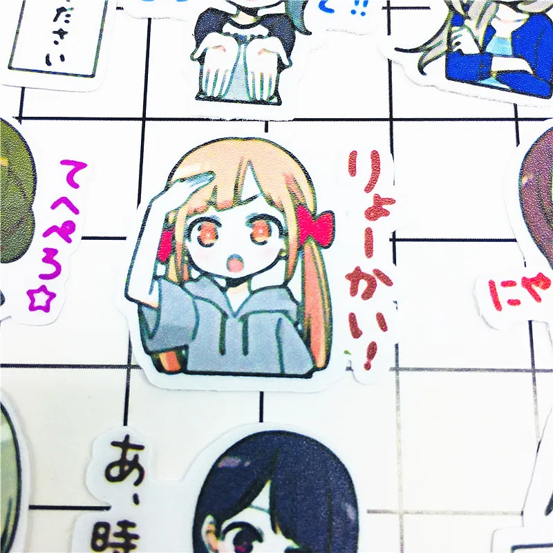 38 шт. наклейки на лицо в виде японской Девушки | Игрушки и хобби