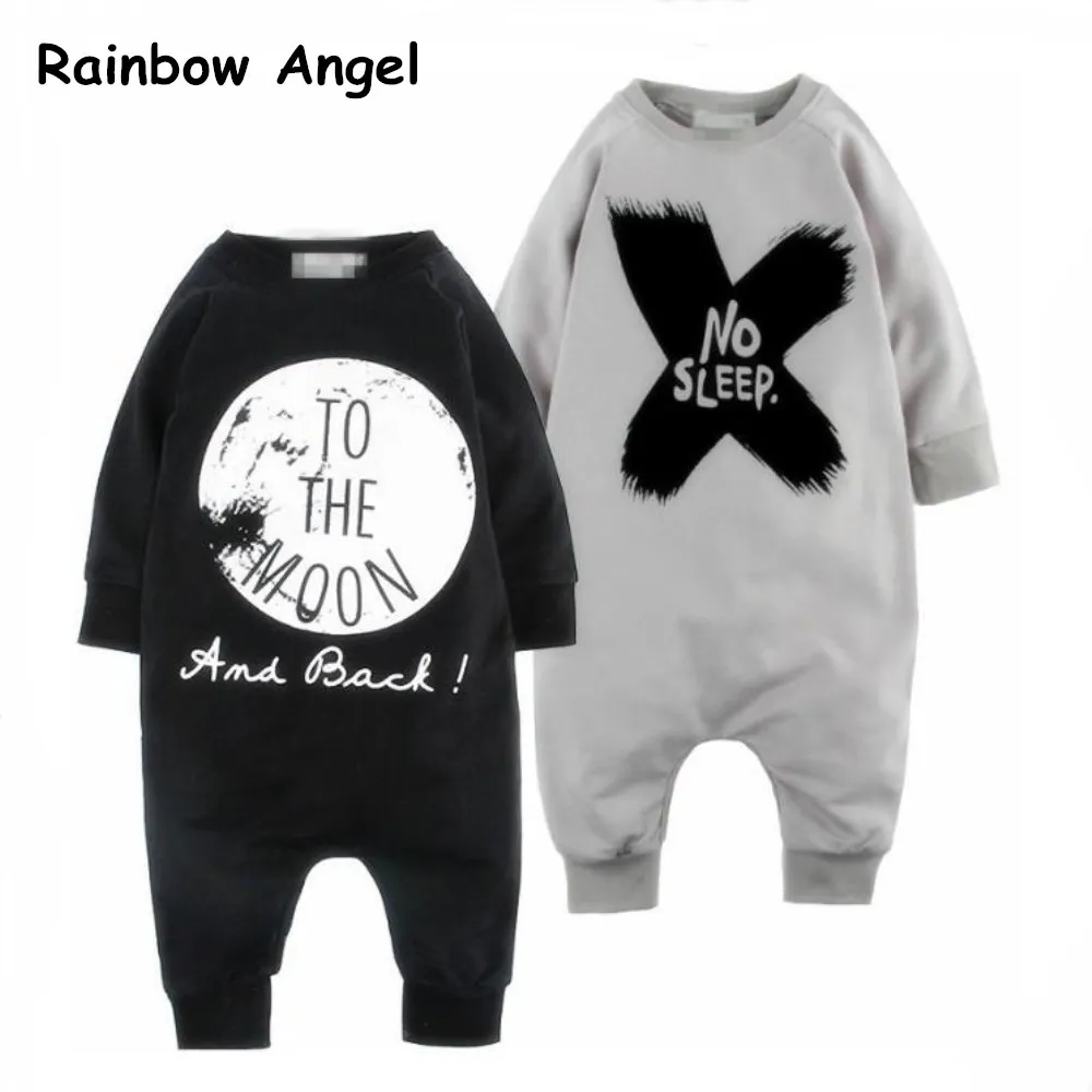 

2019 New Brand Baby Rompers Long Sleeves 2 Pcs Baby Boy Girl Clothes Sleepwear Baby Rompers Free ship