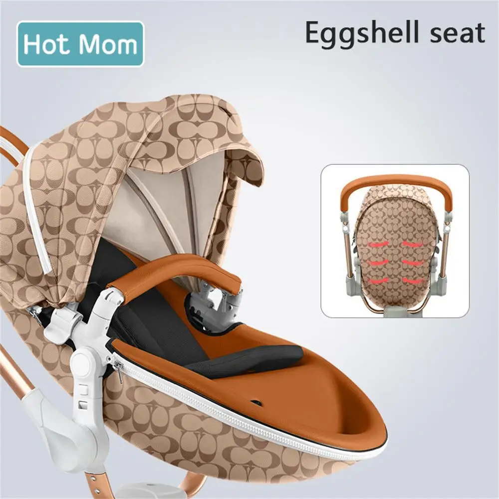 Бесплатная доставка Классическая коляска hotmom роскошная Коляска 2 в 1 360 градусов