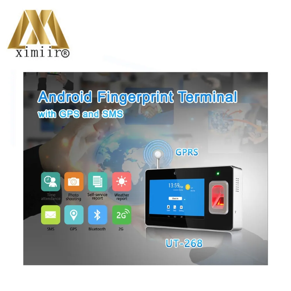 UT280 Android отпечаток пальца времени посещаемость с GPS и SMS биометрический терминал |