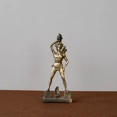 Греческая туристическая сувенирная статуя sun god of Rhode Island украшена европейскими