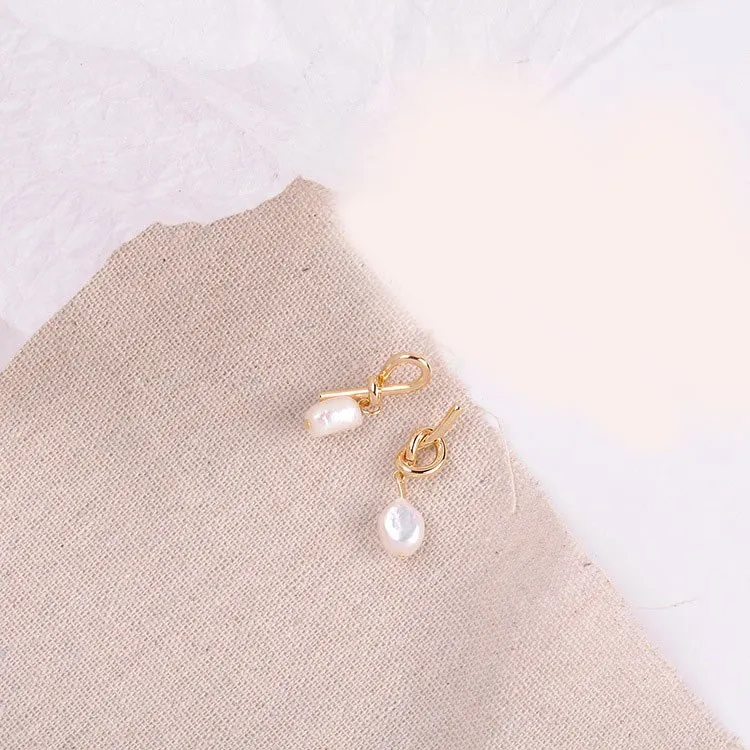 Женские Висячие асимметричные серьги жемчужные модные ювелирные изделия бусы