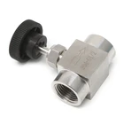 Игольчатый клапан с внутренней резьбой 304, управление расходом из нержавеющей стали, отключение 915 PSI