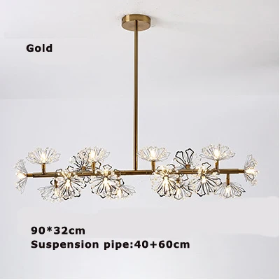 gold G4 led постмодерн нержавеющая сталь Кристалл Черное золото люстра освещение Lamparas де Techo подвесной светильник Lampen для фойе - Цвет абажура: gold