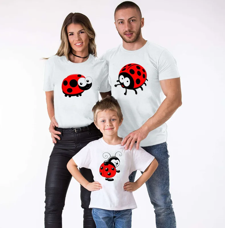 

Ladybug Parent-child T-shirt Family Matching Clothes Mother and Daughter Clothes Ladybug BirthdayDress Ladybug Matching Outfits