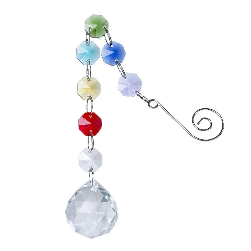 H & D 30 мм чакра хрустальный шар Suncatcher окно висячие орнамент Радуга коллекция