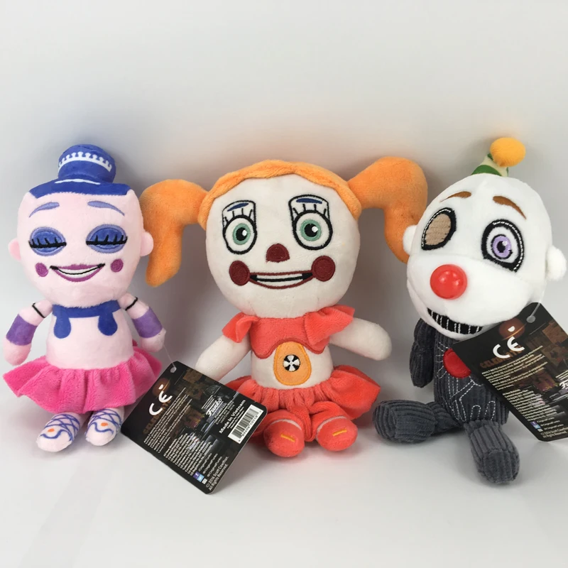 FNAF плюшевые игрушки 20 см Five Nights At Freddy's Sister расположение лисица Фредди цирк ребенок баллора плюшевые мягкие игрушки куклы для детей