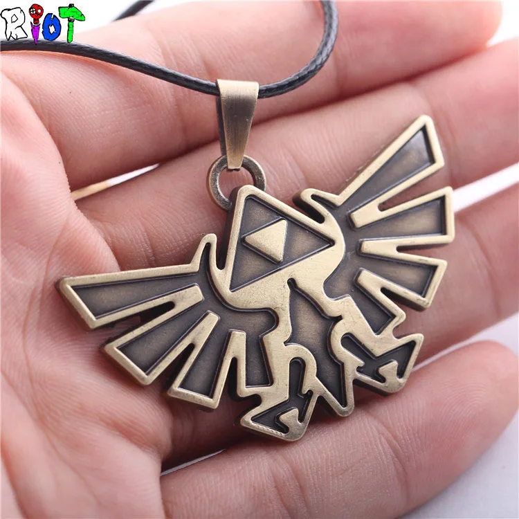 Игра Легенда о Зельде ожерелье винтажные Аниме фигурки кулон кожаная цепочка