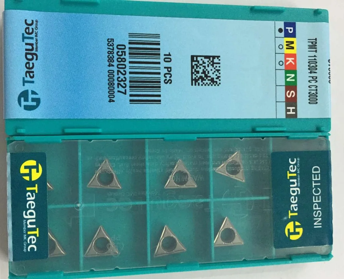 Вставки из карбида вольфрама Taegutec TPMT110304PC CT3000 оптовая торговля TPMT 110304 PC для