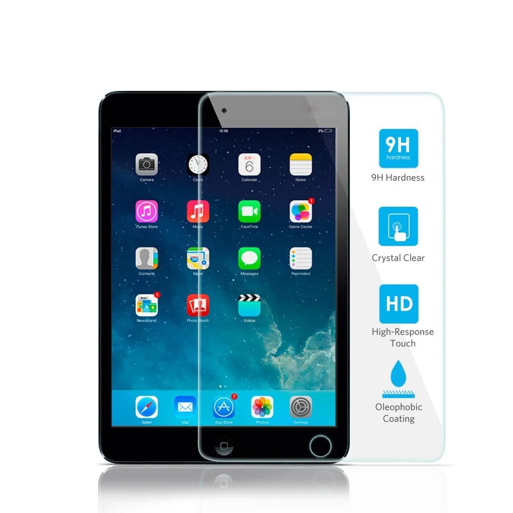 

Wholesale 9H Glass film for iPad 2 3 4 mini 1 2 3 4 ipad Air 2 PRO 9.7" PRO 12.9" tempered glass screen protector 100pcs/lot