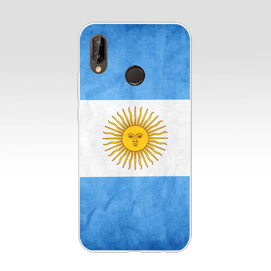 218AQ Аргентина Мягкий Силиконовый ТПУ чехол для huawei p 20 lite pro y6 2017 mate 10 | Мобильные