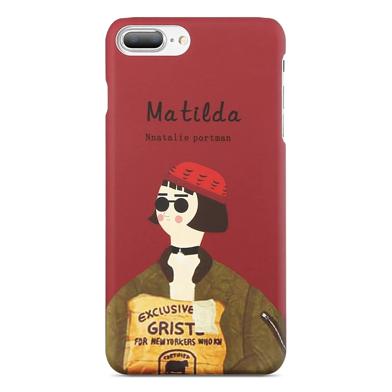 KISSCASE чехол для пары Killer Leon для iPhone 5 5S SE X XS Max XR чехол для iPhone X 6 6 S 7 8 Plus жесткая матовая поверхность из поликарбоната чехол на айфон 7 чехол на айфон 6 s Чехол для телефона Trend пары - Цвет: Girl