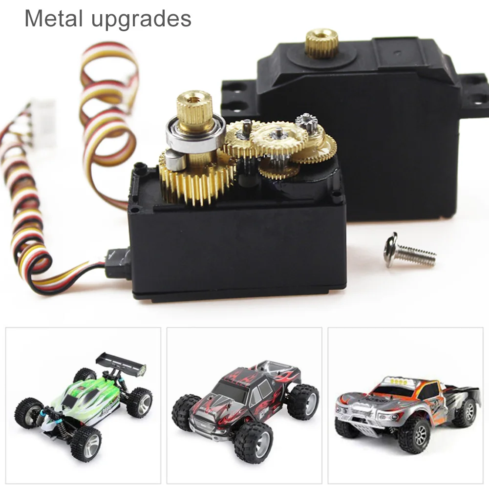 Модернизированный сервопривод с металлической шестерней 25g для Wltoys 12428 12423 12628 RC Car