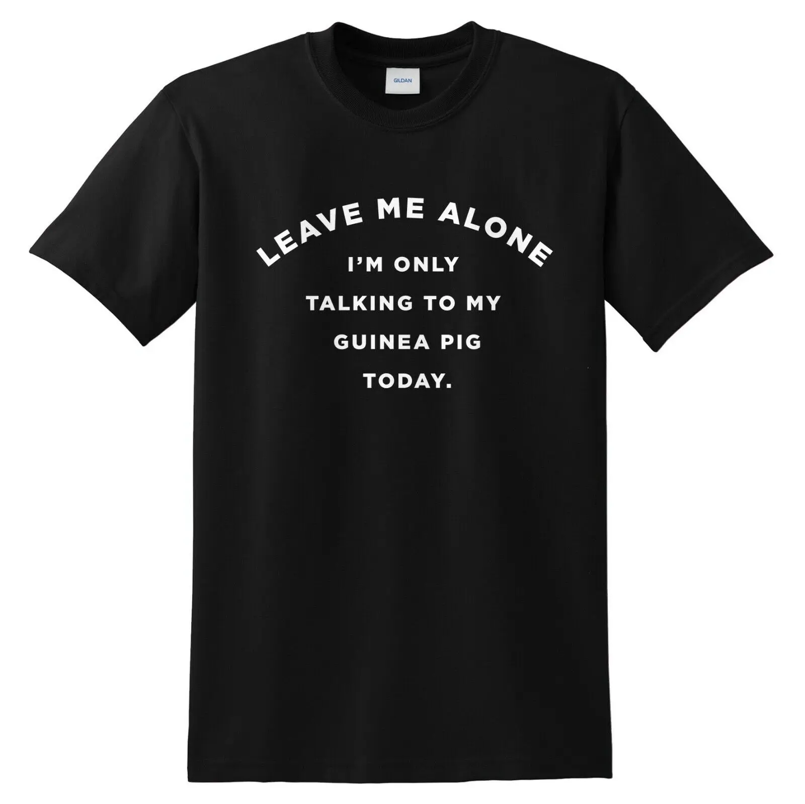 Женская футболка с надписью Leave Me Alone I'm Only Talking To My Guinea Pig Today|Футболки| |