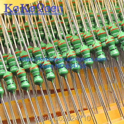 50 шт./лот 0410 цветные круглые катушки индуктор 10UH 12UH 15UH 18UH 22UH 27UH 33UH 39UH 47UH 56UH 68UH 82UH 1/2W
