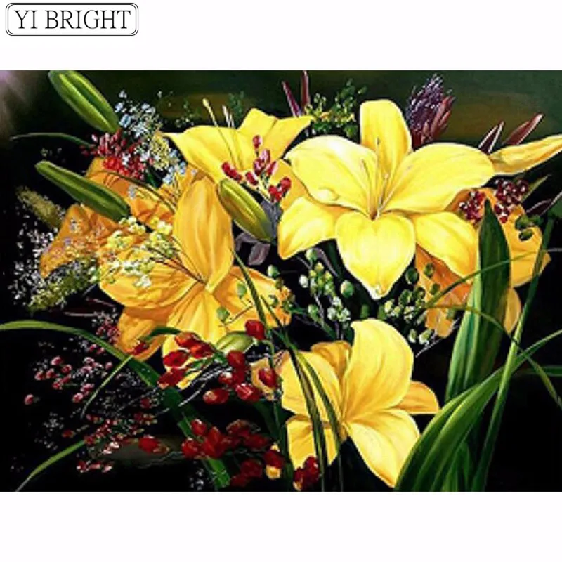 

Diamond Embroidery Sale Flowers Picture Of Rhinestones 5D DIY Diamond Painting Cross Stitch Mosaic Kits Home Decor Gift XY1
