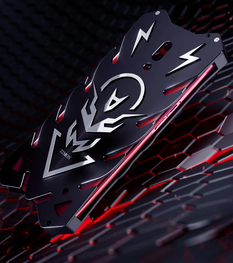 Роскошный чехол Zimon Thor для OPPO Reno 10X Z 2Z 2 Heavy Duty Armor металлический бампер алюминиевый