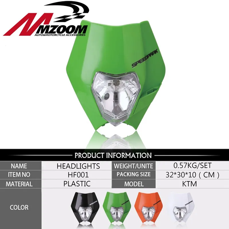 Mzoom мотоцикла Байк Мотокросс Супермото УНИВЕРСАЛЬНЫЙ фара обтекатель KTM SX EXC|fairing