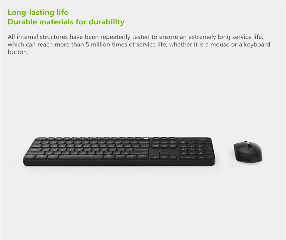 Xiaomi MIIIW Wireless Office Keyboard Mouse Set Windows/Mac System One-button switching 104 Keys 2.4GHz IPX4 Waterproof Keyboard