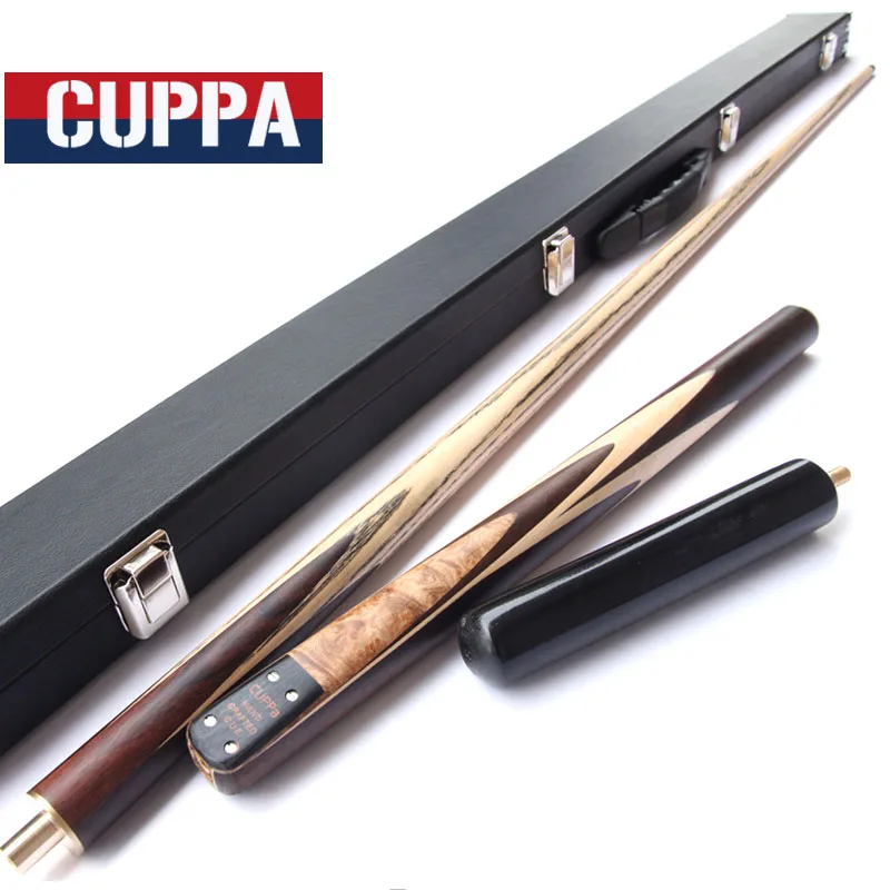 Ручная работа Cuppa 3/4 Snooker Cue s Stick бильярдный 9 8 мм/11 5 мм наконечник с черным Чехол