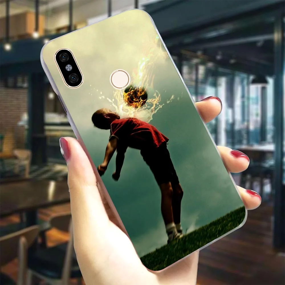 K0012508 Огненный Футбол футбольный мяч чехол для телефона Redmi Note6 6Pro чехол S2 4X 4A для детей 5, 6, 7, 5 Plus/5A 6A 6 GO Pro Note 4 4X3/5/7 Pro - Цвет: K0012508