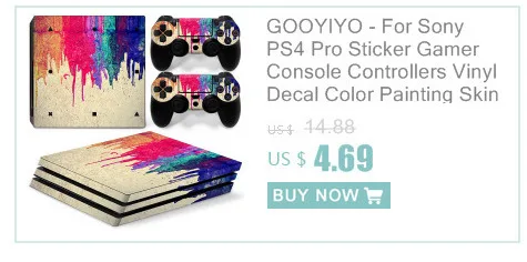 GOOYIYO-для sony PS4 наклейка PlayStation 4 кожа консоль контроллеры виниловая наклейка PS4 Человек-паук полная кожа