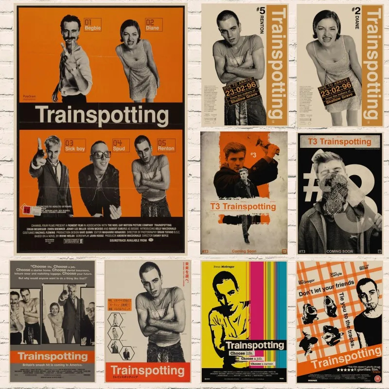 Trainspotting Плакаты Классический ретро стиле из фильма Форсаж (крафт бумаги Бумага