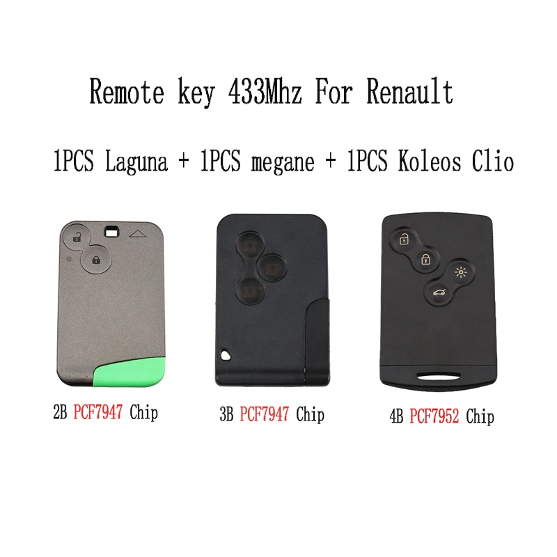 Умный дистанционный ключ 2BT для Renault Laguna 2001 2006 3BT megane 4BT Koleos Clio оригинальные ключи 3