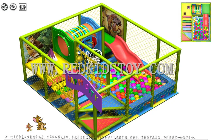 Безопасная мягкая игровая площадка для помещения детей ясельного возраста