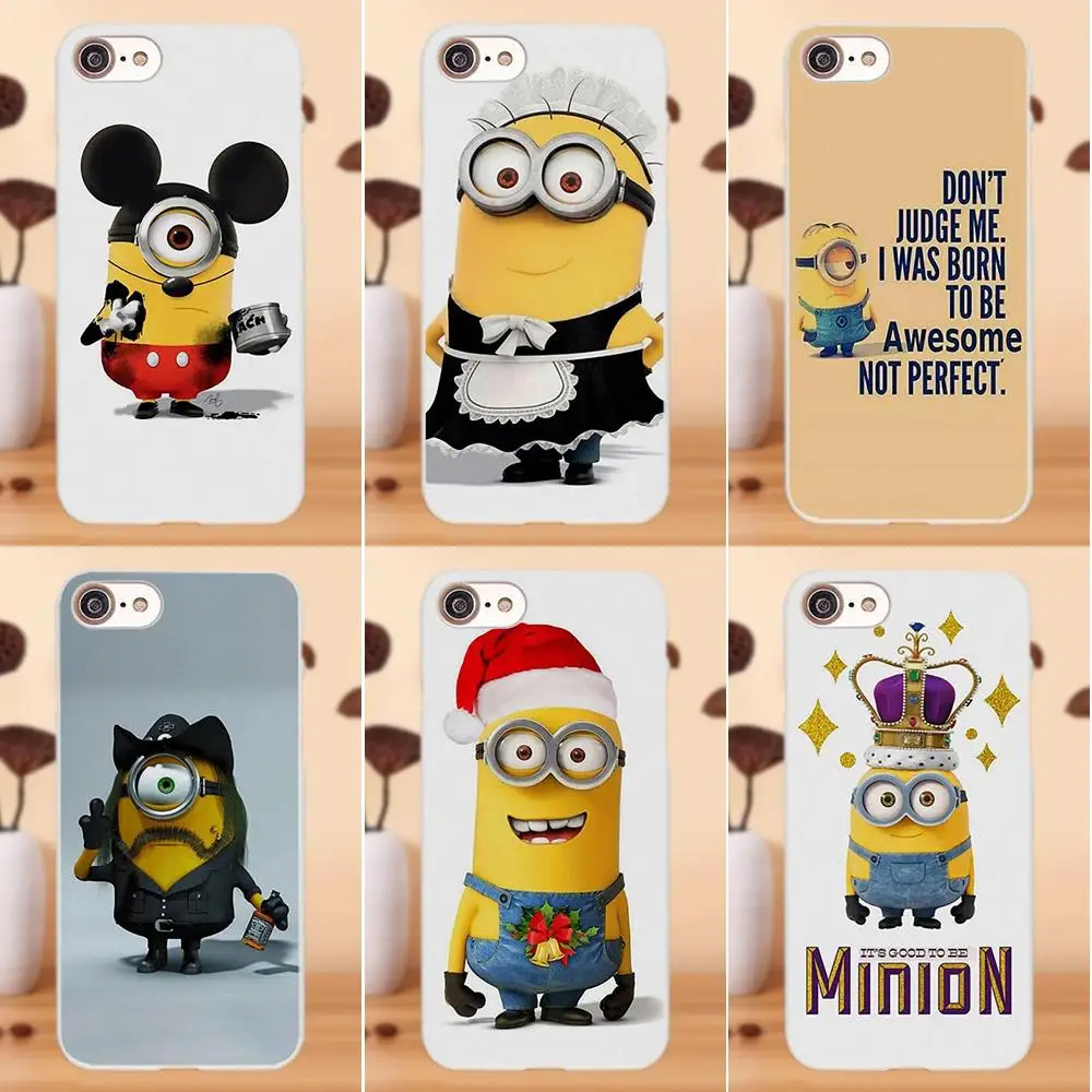 Soft Mobile Shell King Боб Миньоны мой Единорог Агнес для Apple iPhone 4 4S 5 5C SE 6 S 7 8 Plus X LG G4 G5 G6 K4 K7 K8
