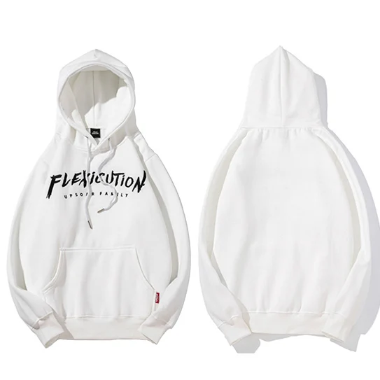A18923 White Мужская толстовка с капюшоном, толстовка в стиле хип-хоп Logic Rapper Flexicution, пуловер с капюшоном и вышивкой, флисовая Зимняя коллекция, черная толстовка с капюшоном, уличная одежда - Цвет: A18923 White