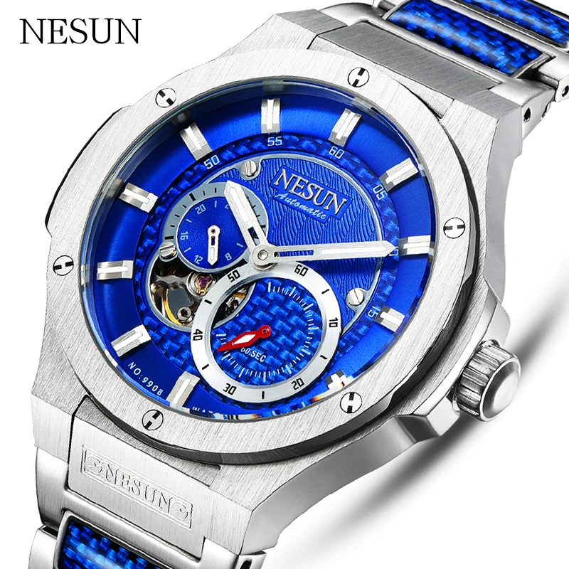 Часы наручные NESUN Мужские механические креативные автоматические брендовые