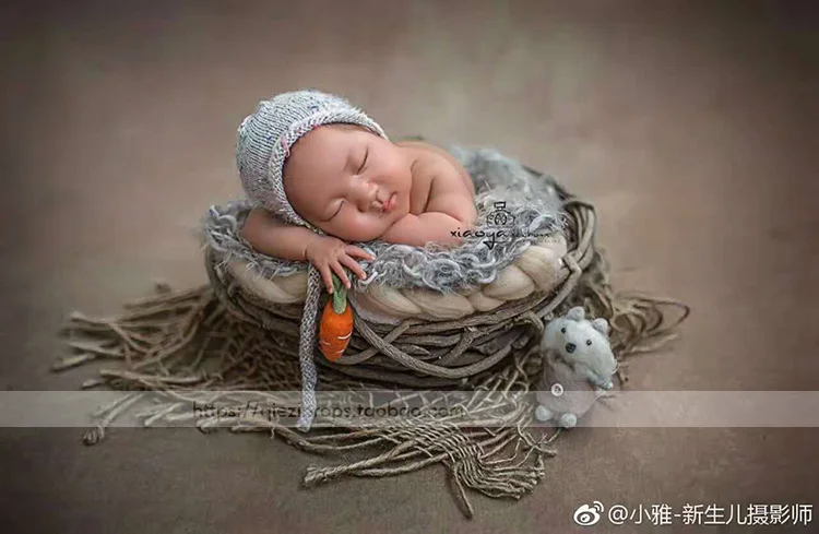 Тканевые детские одеяла для фотосъемки реквизит новорожденных корзина