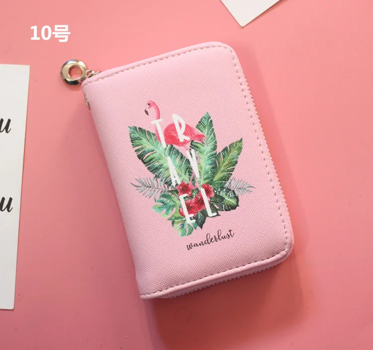 NO.10 22 стильные бумажники с мультяшным рисунком, Длинный кошелек на молнии, милый кошелек для путешествий, сумка для карт, мини-сумка - Цвет: NO.10