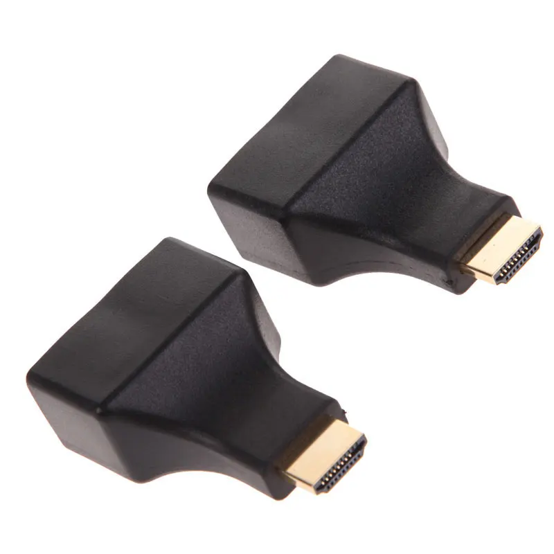 HDMI к двойному порту RJ45 сетевой кабель удлинитель от Cat 5e/6 1080 p