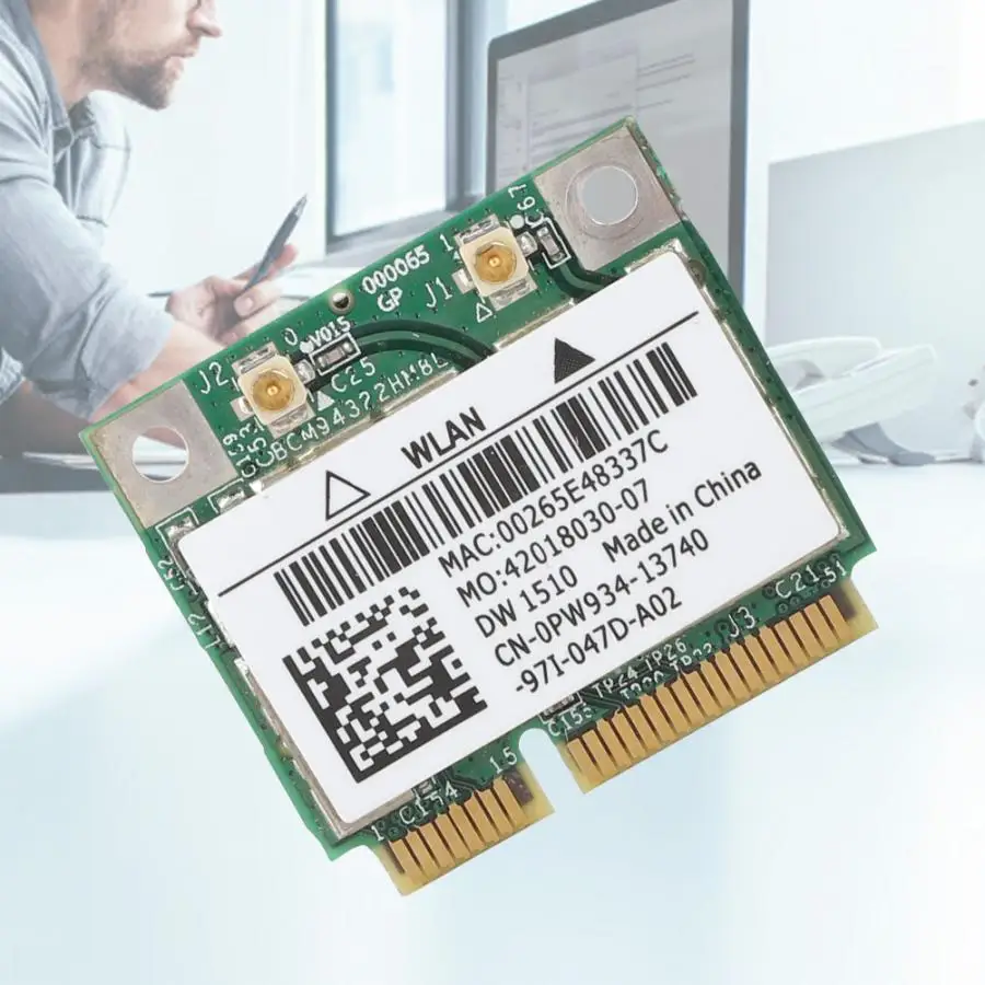 Двухдиапазонная Беспроводная сетевая мини карта PCI E 300 Мбит/с для DELL E4200