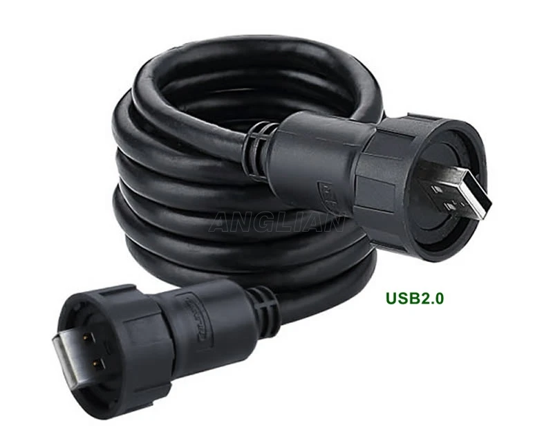 Водонепроницаемый USB разъем IP67 1 м шнур питания 2 0 USB3.0 удлинитель типа папа шт.|male